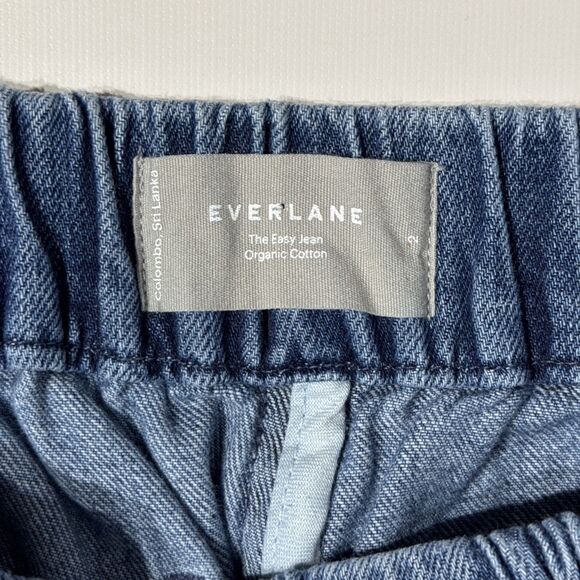 Everlane The Easy Jean Wide Leg Crop High Rise Elastic Waist Women Size 2 (J3) - Picture 6 of 12